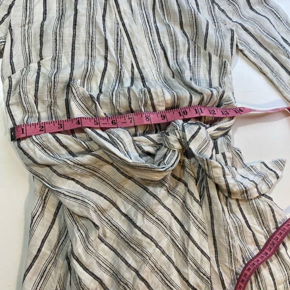 l*space White Black Striped Daydream Tunic Dress Wrap InTheColor Summer XS/TP - Picture 15 of 16